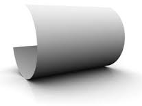 image of curled sheet of paper