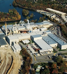 Aerial view of Appleton Coated mill