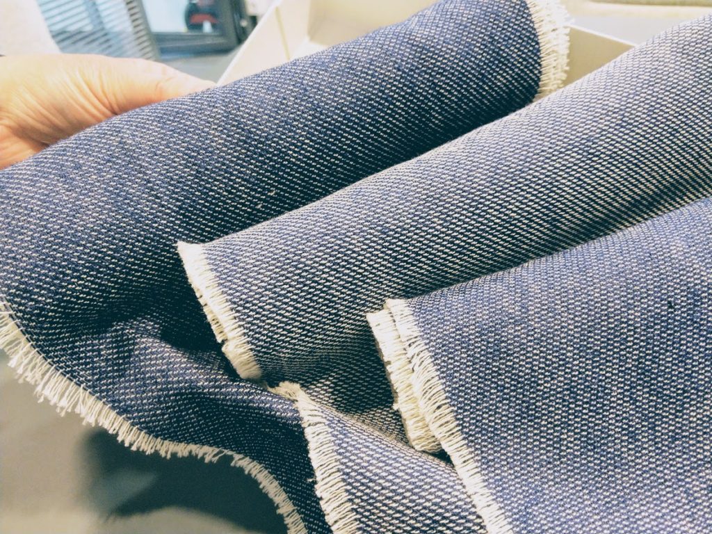 Image of different shades of denim