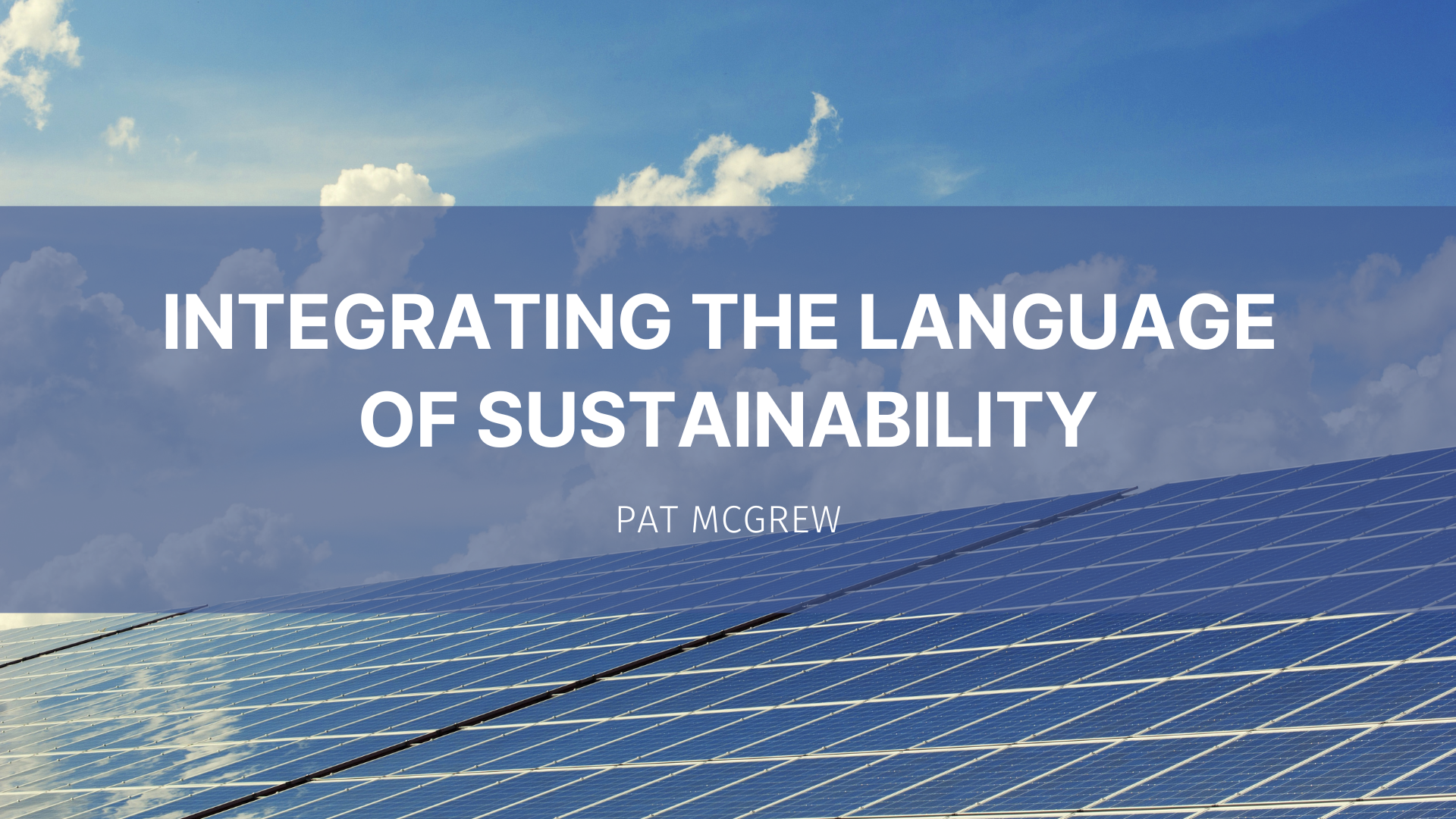 Featured image for “Integrating the Language of Sustainability”